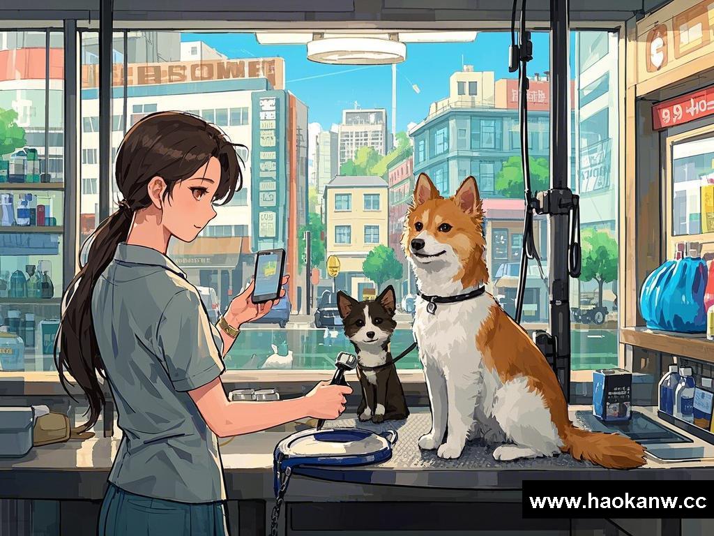 《宠物美容店里的别样邂逅》